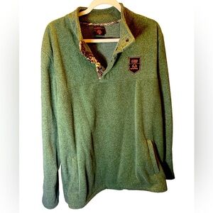 Real tree fleece top in sage green XL